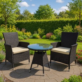 Sedacia súprava Fireda - tmavohnedá