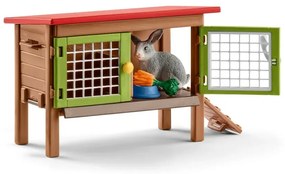 Schleich 42420 Králikáreň so zvieratkami a príslušenstvom, 25 x 11 x 16 cm