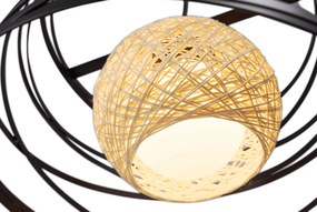 Toolight - Moderné závesné svietidlo 1xE27 181691, čierna, OSW-00109