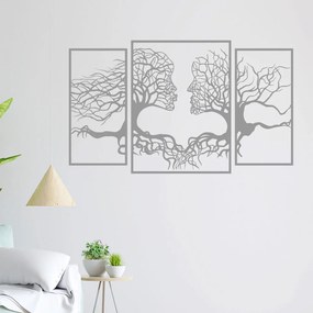 Veselá Stena Samolepka na stenu na stenu Duša lesa Farba: šedá, Veľkosť: 80 X 48 cm