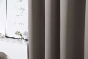 Záves OXFORD 140x270 cm, sivohnedý Zavesenie: Riasiaca páska