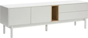 Teulat Corvo skrinka pod tv - Biela - 180 cm