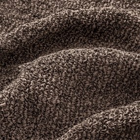 Bielastické poťahy VITTORIA hnedá rohová sedačka (š. 350 - 530 cm)