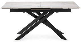 Rozkladací jedálenský stôl s prídavnou doskou s keramickou doskou 89,5x160 cm Belma – Marckeric