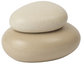 Ferm Living Úložná dóza Pebble Sand/Cream Medium