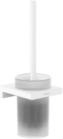 Hansgrohe AddStoris, držiak na WC kefu nástenný, matná biela, HAN-41752700