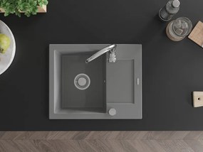 Mexen Enzo - drez granitový 57,6x46,5cm, 1-komorový, šedá, 6506571005-71