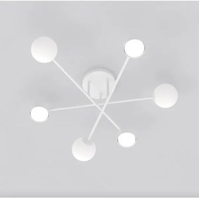 Prisadený luster HOLON 3xG9/8W/230V + 3xGX53/12W biela