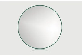 Zrkadlo do kúpeľne oblé 40 cm zelený rám