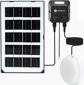 Aigostar - LED solárne svietidlo LED/35W/12V 3000 mAh 6500K priemer 16,8 cm