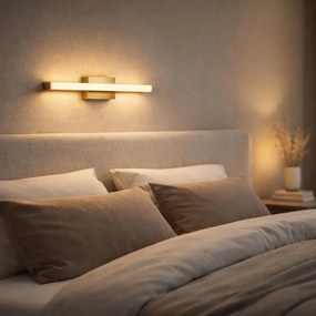 Toolight Toolight, LED nástenné svietidlo 42cm, 6W, 4000K, 500lm, APP1851-1W, zlatá matná, OSW-66005