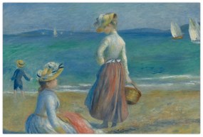 Obraz - Auguste Renoir, Figures on the Beach, reprodukcia (90x60 cm)