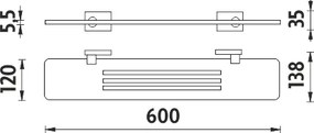 Nimco Polica, 60 cm IXI - KE X360-26