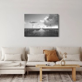 Obraz - Promenáda pri pobreží (90x60 cm)