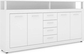 Komoda Luna 190 cm biela