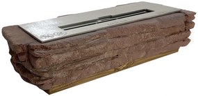 BIOFLAME biokrbový horák Stone S Červeno-hnedý