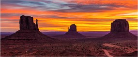 Obraz - Monument Valley v Arizone (120x50 cm)