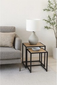 Odkladacie stolíky v súprave 2 ks v dekore duba 38x38 cm Noah – Bonami Essentials