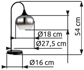 GLOBO MAXY 15548T Stolová lampa