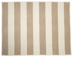 Béžovo-krémová deka s prímesou vlny 140x180 cm Bob Mud Vanilla – Pappelina