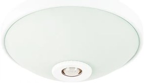 ECOLIGHT LED stropné svietidlo 2xE27 s pohybovým senzorom - sklo