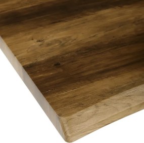 Jedálenský stôl 180x90 cm HT-F4318 OLW stare drevo / čierne nohy