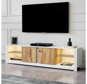 TV stolík/skrinka Adios (dub biely). Vlastná spoľahlivá doprava až k Vám domov. 1107999