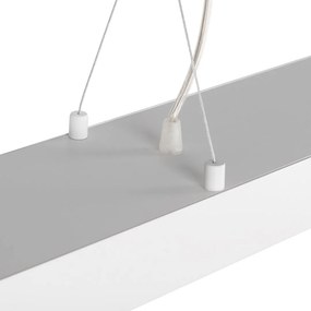Závesné svietidlo Luce, 1x biele kovové tienidlo, w
