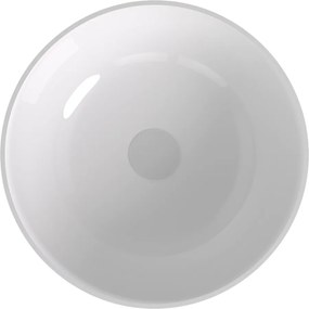 Polysan Polysan, BANERA ROUND umývadlo na dosku, liaty mramor, Ø 39 cm, biela, 14337