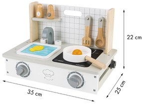 Drevený sporák s príslušenstvom mini kuchyňa ECOTOYS