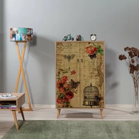 Skrinka Mega Sonoma Oak Roses