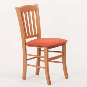 Stima Stolička VENETA s čalúneným sedákom Vyberte odtieň ->: Jelša, Vyberte látku ->: LUX Terracotta 10