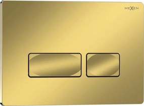 Mexen Tex 04 splachovací tlačidlo, zlatý šampanský lesklý - 6104-08