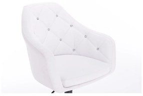 LuxuryForm DESIGN Barová stolička ROMA na čiernom tanieri - biela