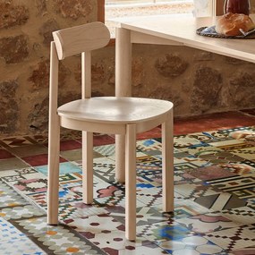 Jedálenská stolička v dekore jaseňa v prírodnej farbe Nara – Teulat