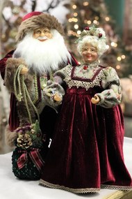 Klasik vianočný Mikuláš dekorácia 45cm