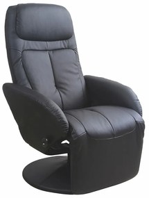 Polohovacie kreslo Optima, čierna
