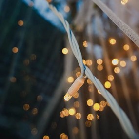 DECOLED Svetelná reťaz LED FLASH, 20 m, teplá biela, 120 diód, IP67