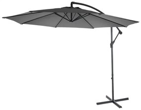 Slnečník Acerra Ø 3m polyester/oceľ - sivá bez stojanu