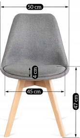 PROXIMA.store - Čalúnená jedálenska stolička NEVEL FARBA: béžová