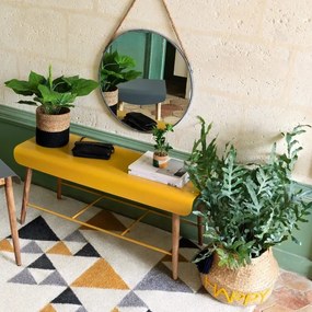 Atmosphera - Nástenné zrkadlo EDEN pr. 38 cm čierna