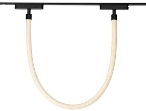 Moderné biele závesné svietidlo pre 1-fázový koľajnicový systém 8W 3000K - Magnetické Tautau