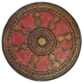Koberce Breno Kusový koberec ZOYA kruh 418/Q01X, červená, viacfarebná,120 x 120 cm
