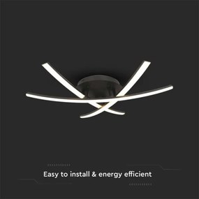 LED Stropné svietidlo LED/20W/230V 3000K čierna