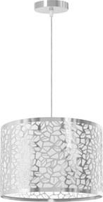 Toolight Toolight, kovové závesné svietidlo 1xE27 APP1015-1CP, chrómová, OSW-04542