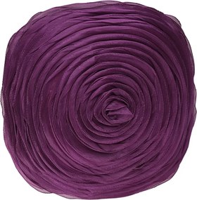 Béžový okrúhly vankúš v tvare kvetu Bella - Ø 40 cm