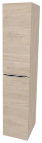 Mereo, Mereo Mailo, kúpeľňová skrinka vysoká 170 cm, chróm madlo, Multidecor, Light Rock Hickory, MER-CN594LPLRH1