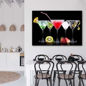 Gario Obraz na plátne Farebné nápoje a ovocie Rozmery: 60 x 40 cm