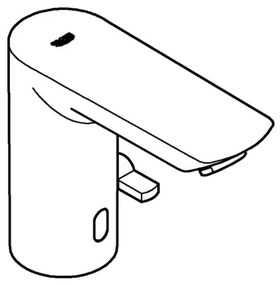 GROHE 36453000 - Infračervená elektronická umývadlová batéria BAU COSMOPOLITAN E 123 mm chróm