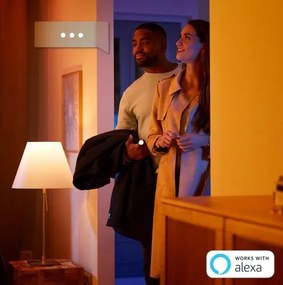 PHILIPS HUE Nástenné bodové LED inteligentné osvetlenie HUE FUGATO s funkciou RGB, 1xGU10, 5,7 W, teplá biela-st